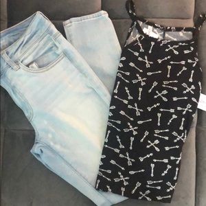 🌸🌸SOLD🌸🌸American Eagle jeans & tank